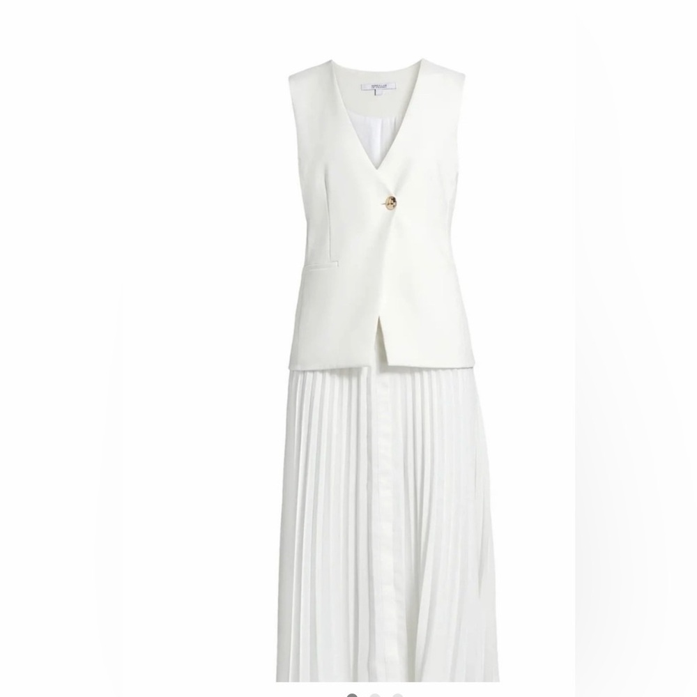 Derek Lam White Sleeveless Maxi Dress